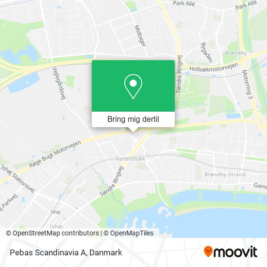 Pebas Scandinavia A kort