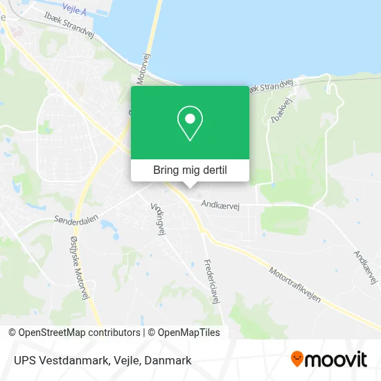 UPS Vestdanmark, Vejle kort