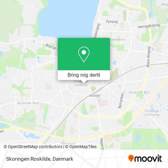 Skoringen Roskilde kort