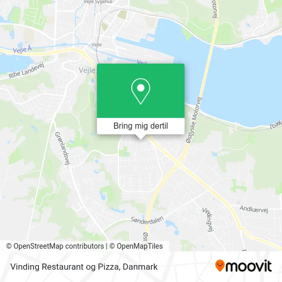 Vinding Restaurant og Pizza kort