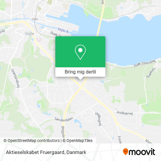 Aktieselskabet Fruergaard kort