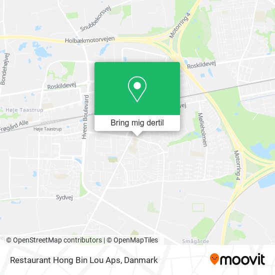 Restaurant Hong Bin Lou Aps kort