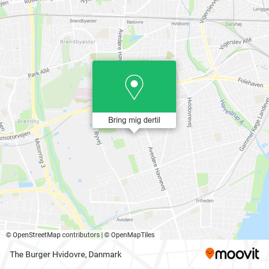 The Burger Hvidovre kort