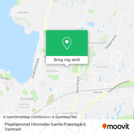 Plejehjemmet Himmelev Gamle Præstegård kort