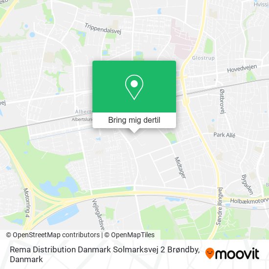 Rema Distribution Danmark Solmarksvej 2 Brøndby kort
