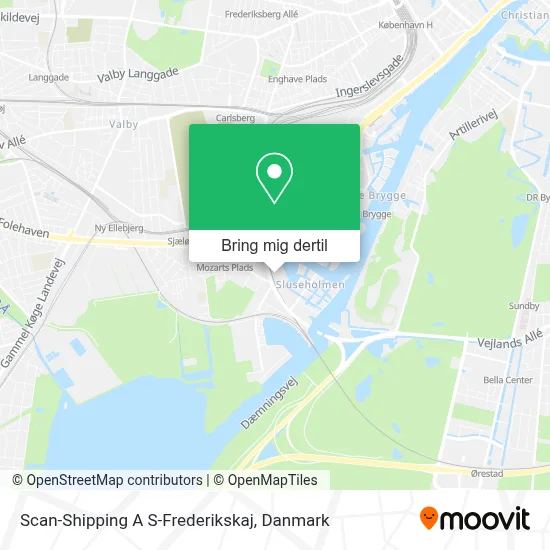 Scan-Shipping A S-Frederikskaj kort