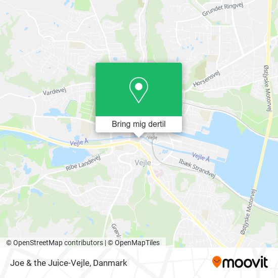 Joe & the Juice-Vejle kort