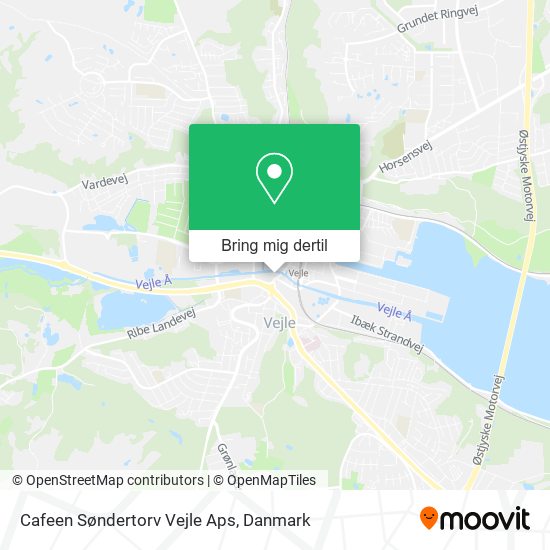 Cafeen Søndertorv Vejle Aps kort
