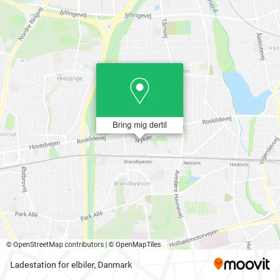 Ladestation for elbiler kort