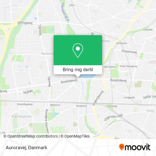 Auroravej kort