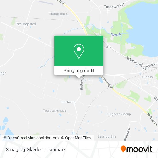 Smag og Glæder i kort