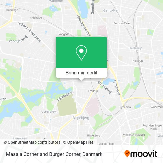 Masala Corner and Burger Corner kort