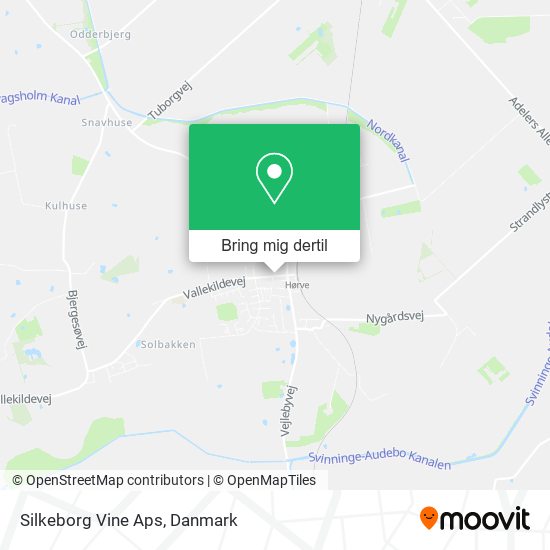 Silkeborg Vine Aps kort