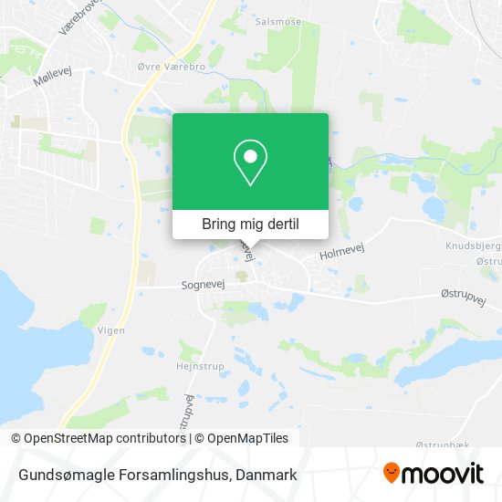 Gundsømagle Forsamlingshus kort