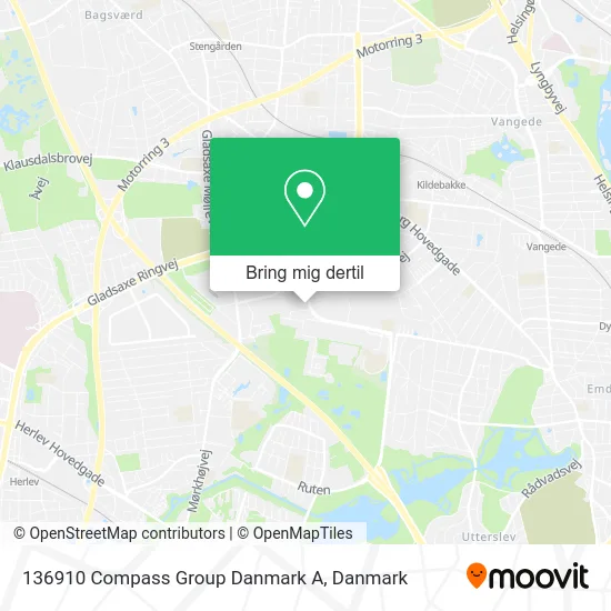 136910 Compass Group Danmark A kort