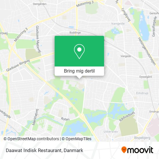 Daawat Indisk Restaurant kort