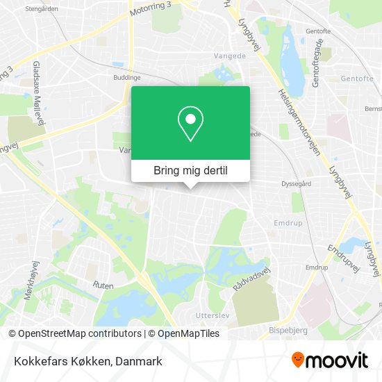 Kokkefars Køkken kort