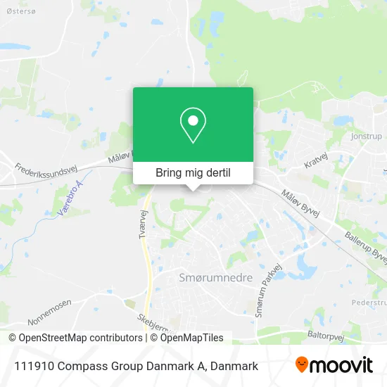 111910 Compass Group Danmark A kort