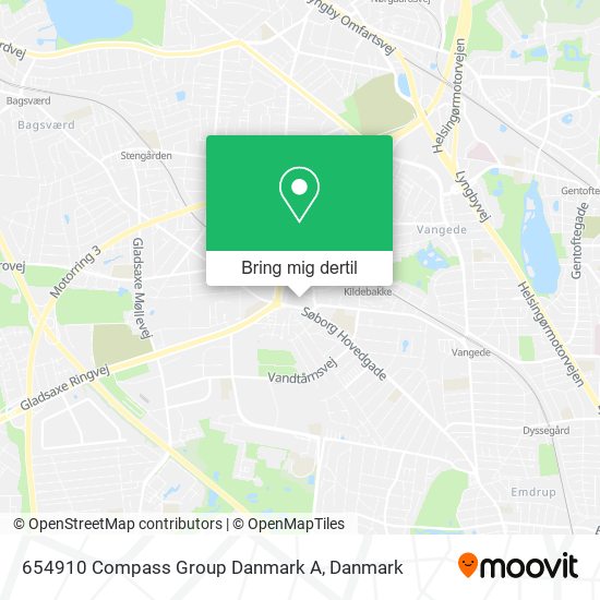 654910 Compass Group Danmark A kort