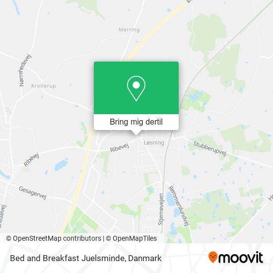 Bed and Breakfast Juelsminde kort