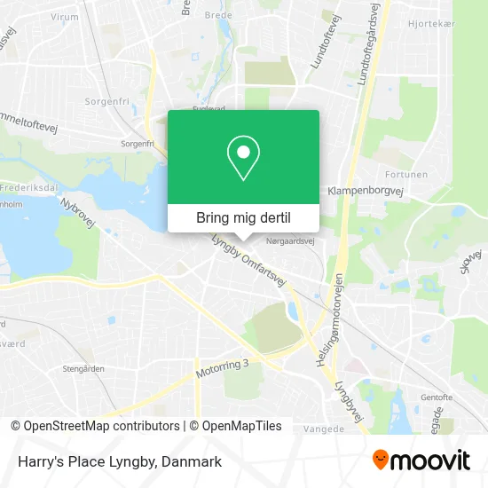 Harry's Place Lyngby kort