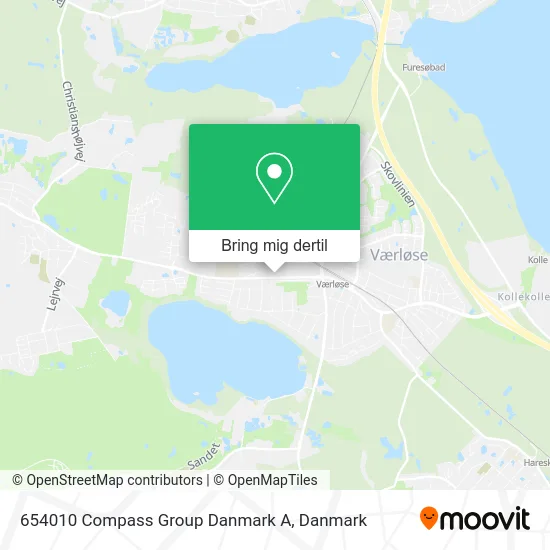 654010 Compass Group Danmark A kort