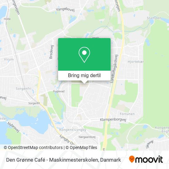 Den Grønne Café - Maskinmesterskolen kort