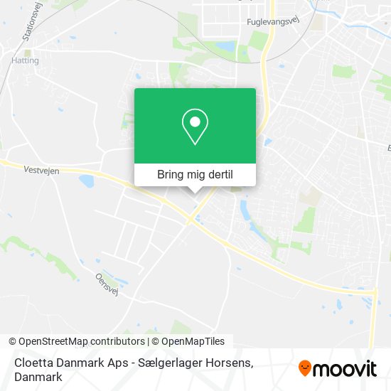 Cloetta Danmark Aps - Sælgerlager Horsens kort