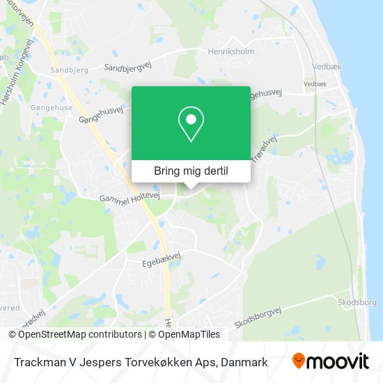 Trackman V Jespers Torvekøkken Aps kort