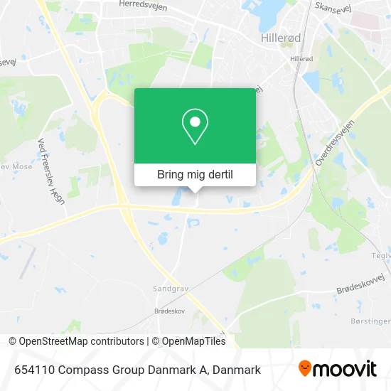 654110 Compass Group Danmark A kort