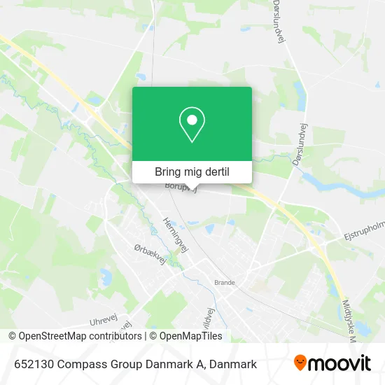 652130 Compass Group Danmark A kort