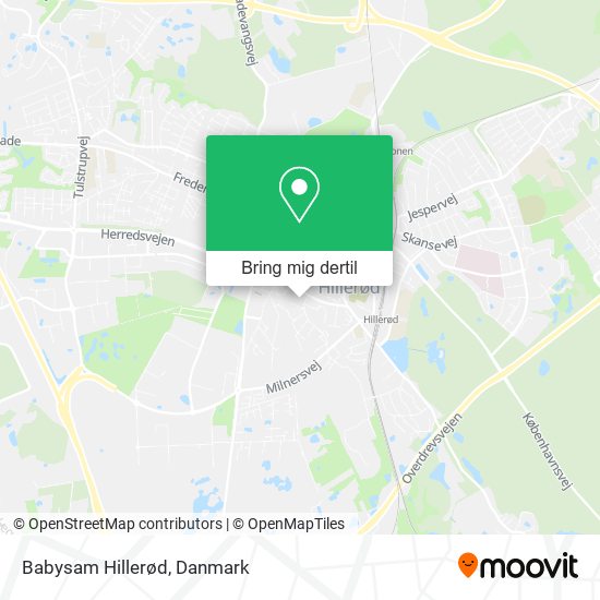 Babysam Hillerød kort