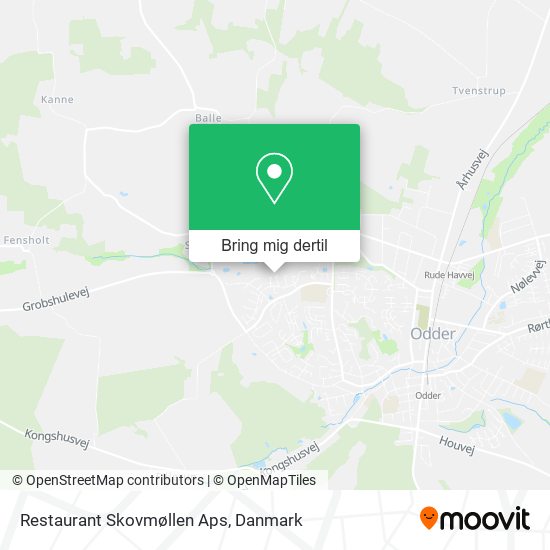Restaurant Skovmøllen Aps kort
