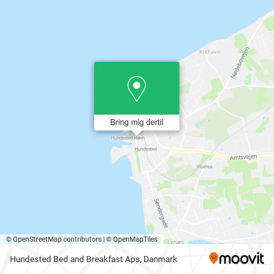 Hundested Bed and Breakfast Aps kort