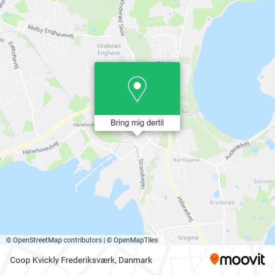 Coop Kvickly Frederiksværk kort
