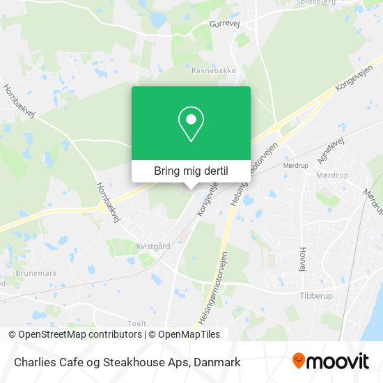 Charlies Cafe og Steakhouse Aps kort