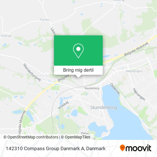 142310 Compass Group Danmark A kort