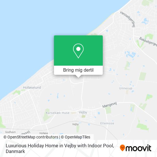 Luxurious Holiday Home in Vejby with Indoor Pool kort