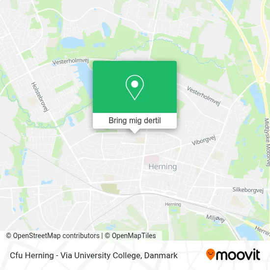 Cfu Herning - Via University College kort