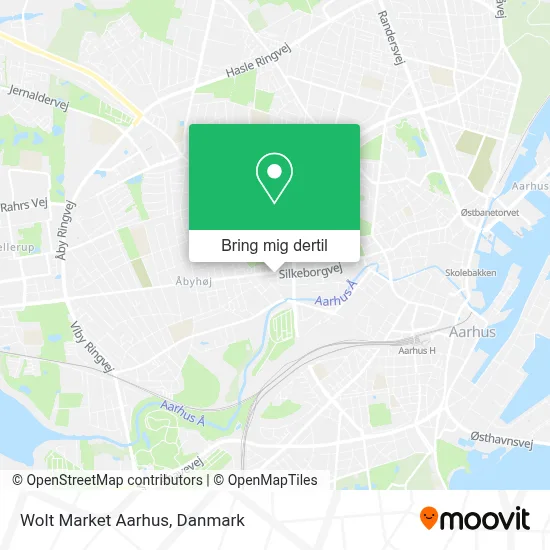 Wolt Market Aarhus kort