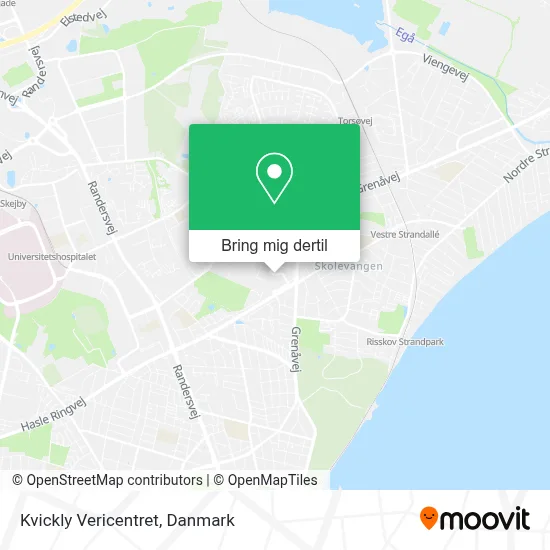Kvickly Vericentret kort