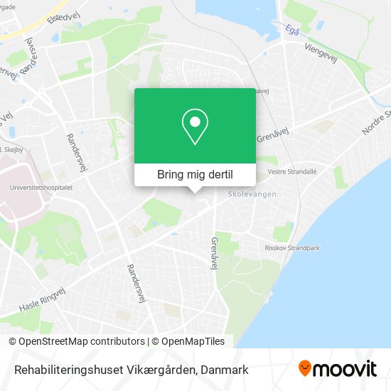 Rehabiliteringshuset Vikærgården kort