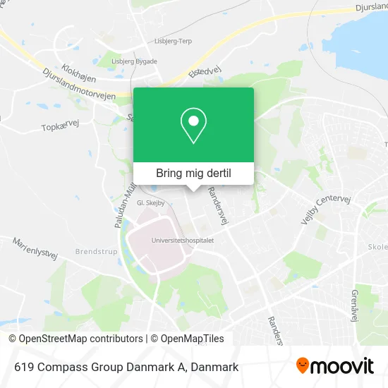 619 Compass Group Danmark A kort