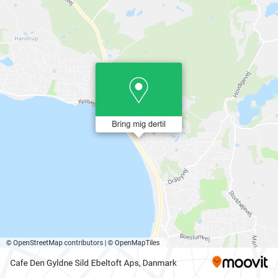 Cafe Den Gyldne Sild Ebeltoft Aps kort
