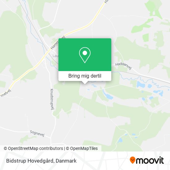 Bidstrup Hovedgård kort