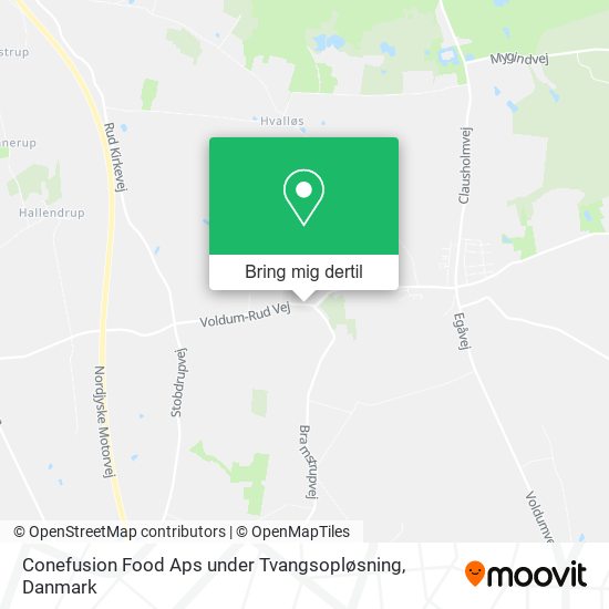 Conefusion Food Aps under Tvangsopløsning kort