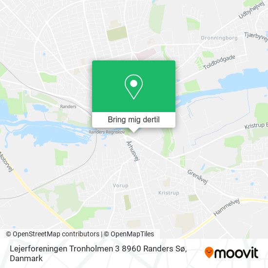 Lejerforeningen Tronholmen 3 8960 Randers Sø kort