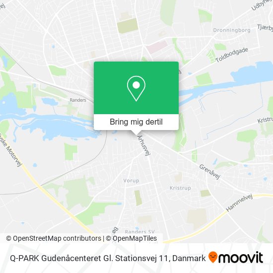 Q-PARK Gudenåcenteret Gl. Stationsvej 11 kort