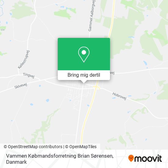 Vammen Købmandsforretning Brian Sørensen kort