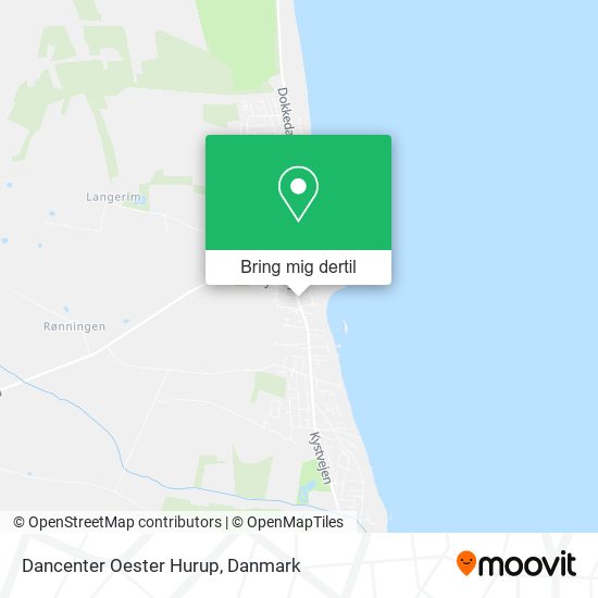 Dancenter Oester Hurup kort